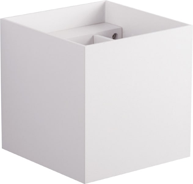 LEUCHTWURM - Wandleuchte IP54 weiß UP/DOWN 10x10x10 2x3000K