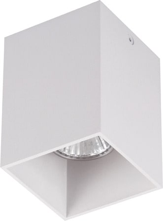 LEUCHTWURM - Deckenleuchte quadr. starr weiß 80x80x110 1x GU10