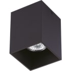 LEUCHTWURM - Deckenleuchte quadr. starr schwarz 80x80x110 1x GU10