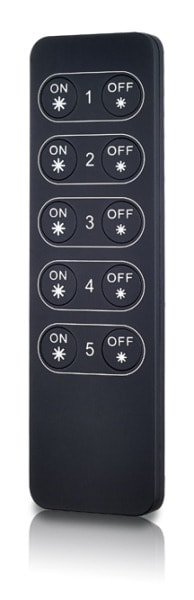 LEUCHTWURM - LED Fernbedienung 0-100% 5 Zonen inkl. Wandhalter