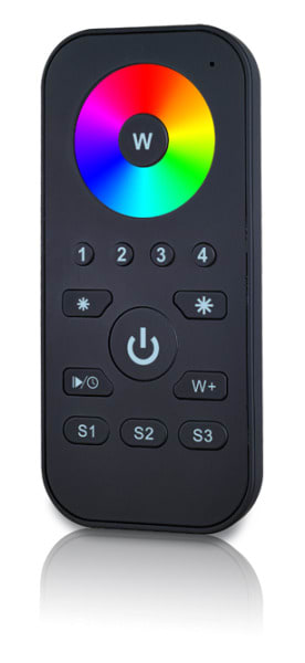 LEUCHTWURM - LED Funkfernbedienung RGB/W 4 Zonen inkl. Batt.