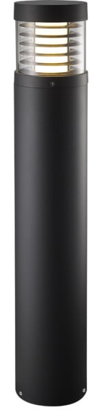 LEUCHTWURM - Poller LED anthrazit Lamellen DM120/1000 1x12W 3000K