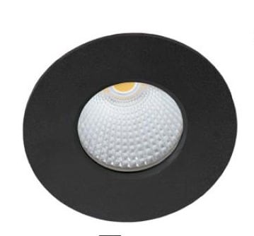 LEUCHTWURM - Strahler IP65 rund starr SW 8W 3000K 710lm dim. DA 68mm