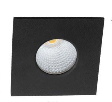 LEUCHTWURM - Strahler IP65 eckig starr SW 8W 3000K 710lm dim. DA 68mm