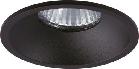 LEUCHTWURM - STR OSCURO 230V rund starr SW dm89 ET95 DA 80 1xGU10 50W