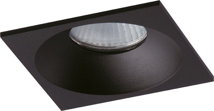 LEUCHTWURM - STR OSCURO 230V eckig starr SW dm89 ET95 DA 80 1xGU10 50W