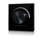 LEUCHTWURM - WANDDIMMER 1 Kanal monochr. mit Glas & Drehknopf SW 86x86 20