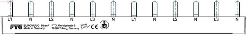 FTG - Phasenschiene für Siemens 6xLS-1P+N(2TE)