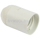 ELECTROPLAST - Renovierfassung schwarz E27 13cm Zuleitung Schraubklemme