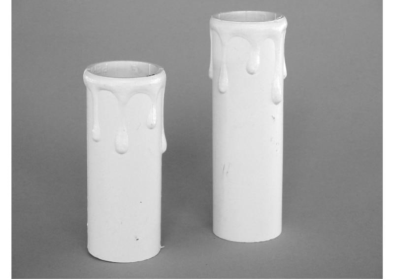 ELECTROPLAST - Kerzenhülse mit Tropfen antik 85mm lang f.KF E14