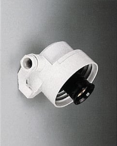 ELECTROPLAST - Wandelarmatur weiß D150, Gew.84,5mm IP43, E27 IP40 SKII