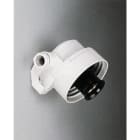 ELECTROPLAST - Wandelarmatur weiß D150, Gew.84,5mm IP43, E27 IP40 SKII
