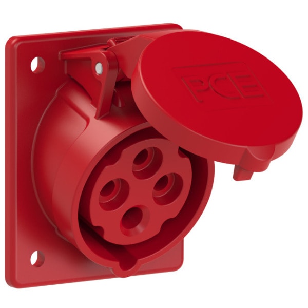 PC ELECTRIC - CEE-Anbausteckdose schräg (70x85mm) 16A 4p 6h IP44/IP54