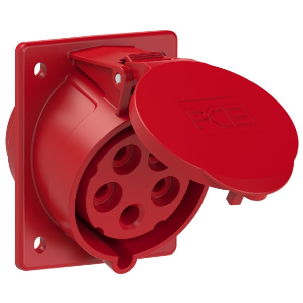 PC ELECTRIC - CEE-Anbausteckdose schräg (80x97mm) 32A 5p 6h IP44/IP54