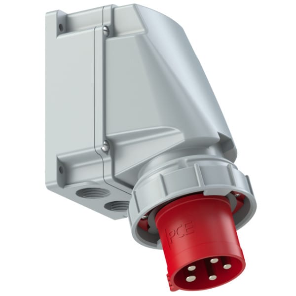 PC ELECTRIC - CEE-Wandgerätestecker 63A 5p 6h IP67 POWER TWIST