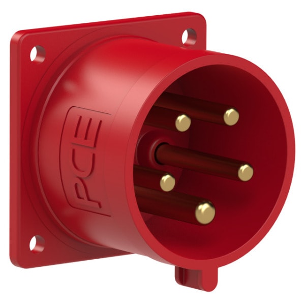 PC ELECTRIC - CEE-Anbaugerätestecker 70x70 gerade 32A 5p 6h IP44