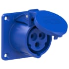 PC ELECTRIC - CEE-Anbausteckdose gerade (70x70mm) 16A 3p 6h IP44/IP54