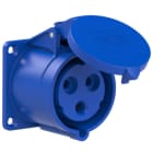 PC ELECTRIC - CEE-Anbausteckdose gerade (70x70mm) 32A 3p 6h IP44/IP54 TT