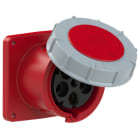 PC ELECTRIC - CEE-Anbausteckdose gerade (120x120) 125A 5p 6h IP67 POWER TWIST