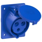 PC ELECTRIC - CEE-Anbausteckdose schräg (80x97mm) 32A 3p 6h IP44/IP54 TT