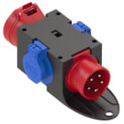 PC ELECTRIC - Mobilverteiler Kunststoff Baureihe ST.ANTON 16/5 2xSSD PW16/5 m.B. IP44