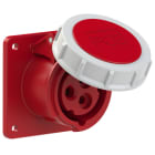 PC ELECTRIC - CEE-Anbausteckdose gerade (75x75mm) 16A 3p 9h IP67