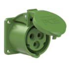 PC ELECTRIC - CEE-Anbausteckdose gerade (55x55mm) 16A 3p 10h IP44/IP54