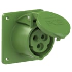 PC ELECTRIC - CEE-Anbausteckdose gerade (75x75mm) 16A 3p 10h IP44/IP54