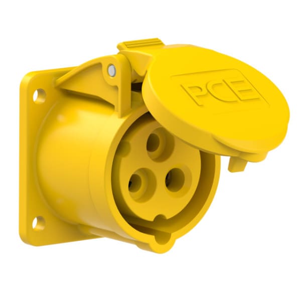 PC ELECTRIC - CEE-Anbausteckdose gerade (54x60mm) 16A 3p 4h IP44/IP54