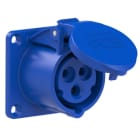 PC ELECTRIC - CEE-Anbausteckdose gerade (65x65mm) 16A 3p 6h IP44/IP54
