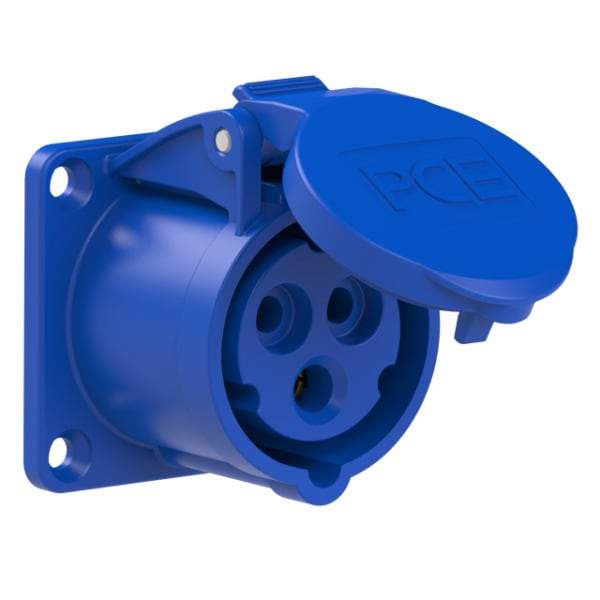 PC ELECTRIC - CEE-Anbausteckdose gerade (60x60mm) 16A 3p 6h IP44/IP54