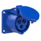PC ELECTRIC - CEE-Anbausteckdose gerade (60x60mm) 16A 3p 6h IP44/IP54