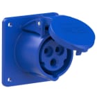 PC ELECTRIC - CEE-Anbausteckdose gerade (75x75mm) 16A 3p 6h IP44/IP54