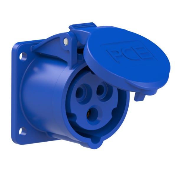 PC ELECTRIC - CEE-Anbausteckdose gerade (54x60mm) 16A 3p 6h IP44/IP54