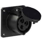 PC ELECTRIC - CEE-Anbausteckdose gerade (75x75mm) 16A 3p 7h IP44/IP54