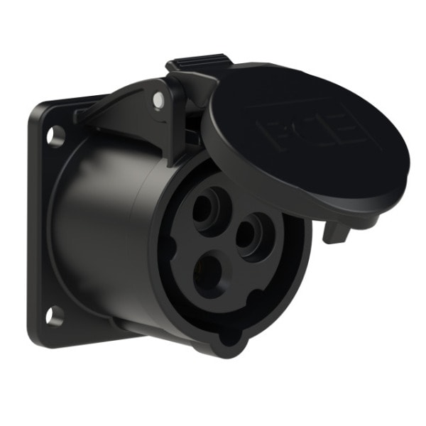 PC ELECTRIC - CEE-Anbausteckdose gerade (54x60mm) 16A 3p 7h IP44/IP54
