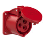 PC ELECTRIC - CEE-Anbausteckdose gerade (55x55mm) 16A 3p 9h IP44/IP54