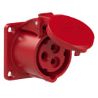 PC ELECTRIC - CEE-Anbausteckdose gerade (60x60mm) 16A 3p 9h IP44/IP54