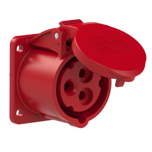 PC ELECTRIC - CEE-Anbausteckdose gerade (54x60mm) 16A 3p 9h IP44/IP54