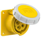 PC ELECTRIC - CEE-Anbausteckdose gerade (75x75mm) 16A 4p 4h IP67