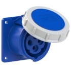 PC ELECTRIC - CEE-Anbausteckdose gerade (75x75mm) 16A 4p 9h IP67