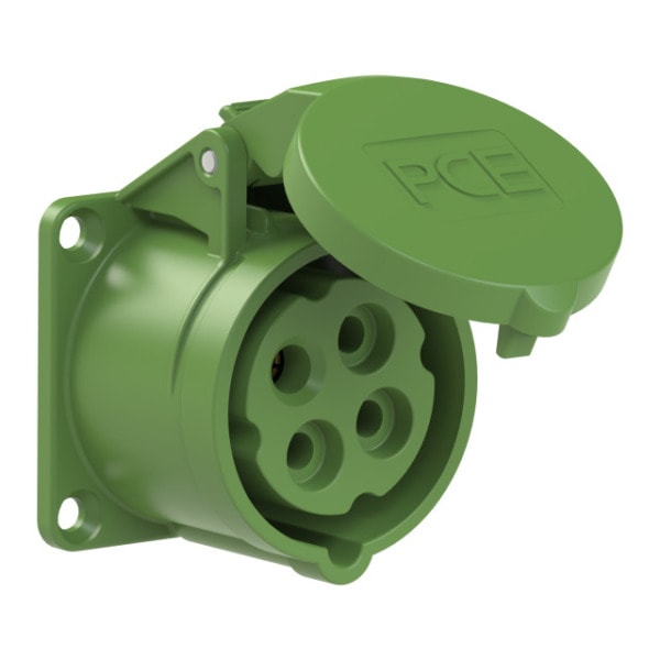 PC ELECTRIC - CEE-Anbausteckdose gerade (60x60mm) 16A 4p 10h IP44/IP54