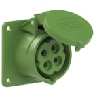 PC ELECTRIC - CEE-Anbausteckdose gerade (75x75mm) 16A 4p 10h IP44/IP54