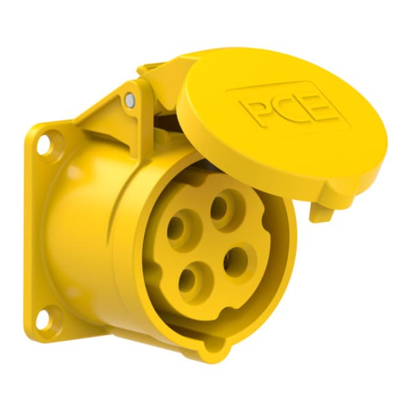 PC ELECTRIC - CEE-Anbausteckdose gerade (60x60mm) 16A 4p 4h IP44/IP54