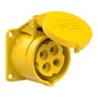 PC ELECTRIC - CEE-Anbausteckdose gerade (60x60mm) 16A 4p 4h IP44/IP54