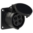 PC ELECTRIC - CEE-Anbausteckdose gerade (70x70mm) 16A 4p 7h IP44/IP54