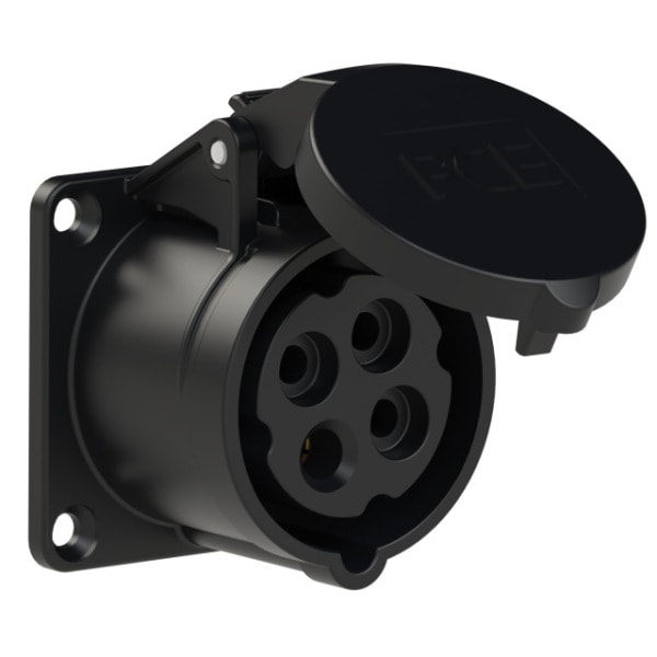 PC ELECTRIC - CEE-Anbausteckdose gerade (65x65mm) 16A 4p 7h IP44/IP54
