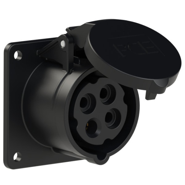 PC ELECTRIC - CEE-Anbausteckdose gerade (75x75mm) 16A 4p 7h IP44/IP54