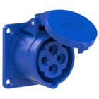 PC ELECTRIC - CEE-Anbausteckdose gerade (70x70mm) 16A 4p 9h IP44/IP54 TT