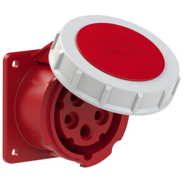 PC ELECTRIC - CEE-Anbausteckdose gerade (75x75mm) 16A 5p 6h IP67